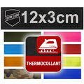 Patch personnalisé Thermocollant 12x3cm | Texte ou logo | Fabrication française