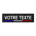 11x3cm Patch personnalisé avec drapeau – Nom / texte