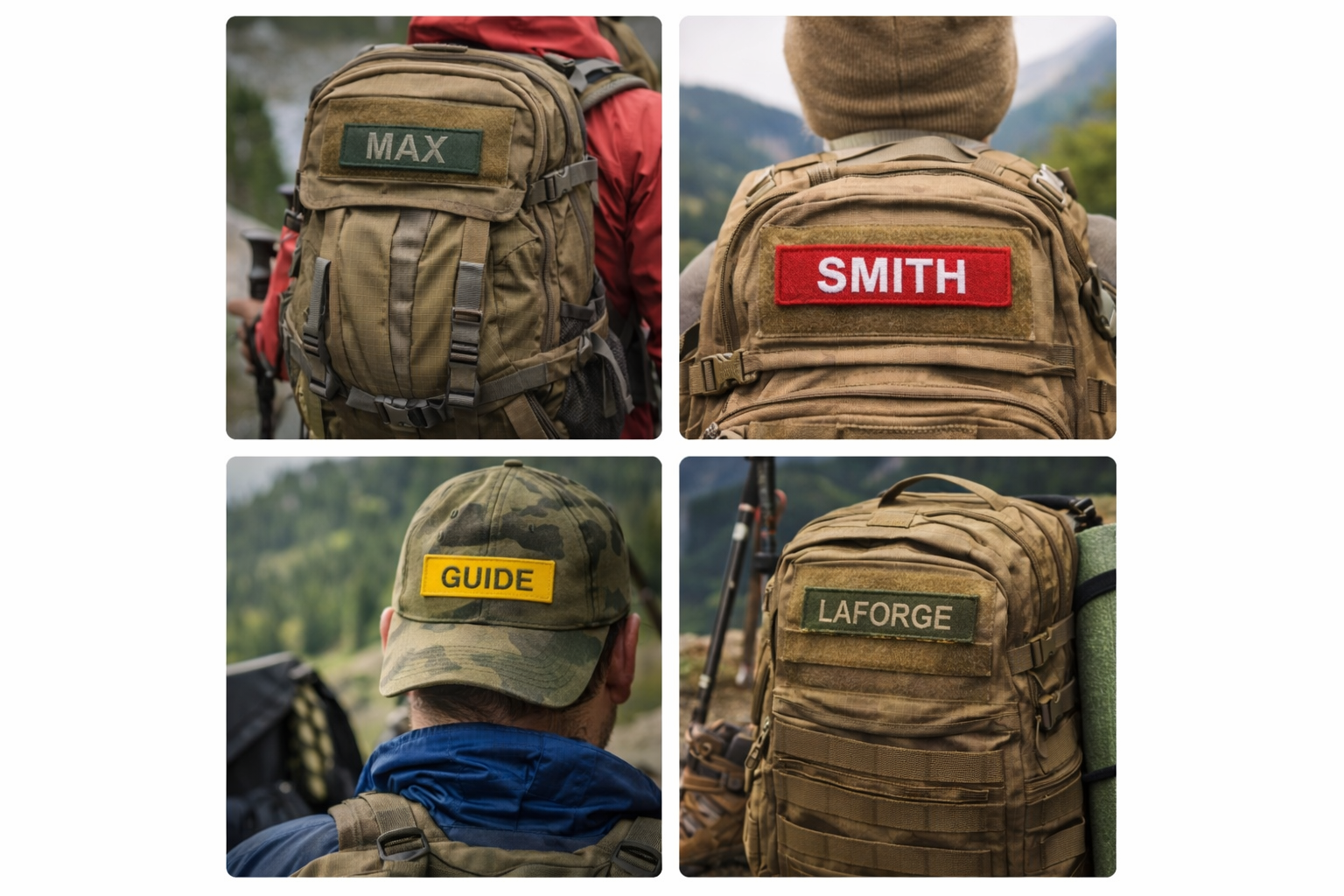 Patch imprimé personnalisé 8x2 cm – auto agrippant, thermocollant ou à coudre